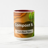 Compost Cycle Mug Custom Mok (Midden)