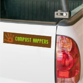 Compost gebeurt bumpersticker (Op Truck)