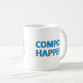 Compost gebeurt composteerder koffiemok (Voorkant rechts)