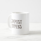 compost gebeurt composter koffiemok (Voorkant links)