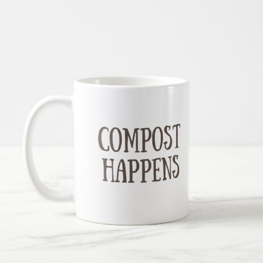 compost gebeurt composter koffiemok (Links)