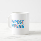 compost gebeurt composter koffiemok (Voorkant links)