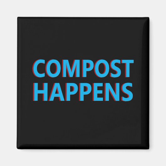 compost gebeurt composter magneet (Voorkant)