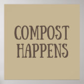 compost gebeurt composter poster (Voorkant)