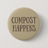 compost gebeurt composter ronde button 5,7 cm (Voorkant)
