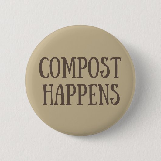 compost gebeurt composter ronde button 5,7 cm (Voorkant)