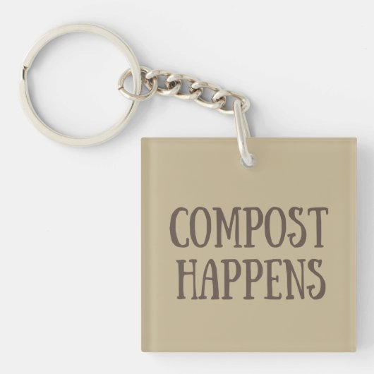 compost gebeurt composter sleutelhanger (voorkant)