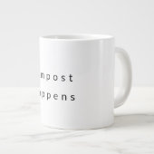 Compost gebeurt koffie mok (Voorkant rechts)