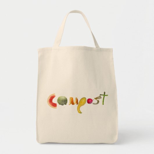 Compost Grocery Bag Tote Bag (Voorkant)