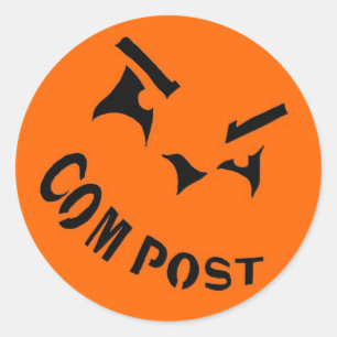 Compost Jack-o-Lantern Sticker