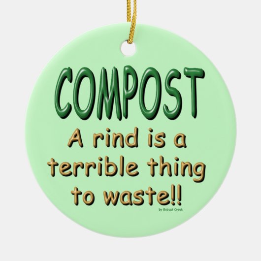 Compost Keramisch Ornament (Voorkant)