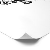 Compost Mandala - Black on White Poster (Hoek)