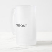 compost matglas bierpul (Voorkant links)