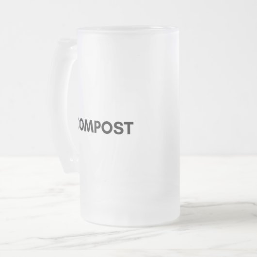 compost matglas bierpul (Voorkant links)