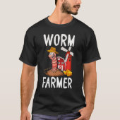 Compost Worm Farmer Expert Composter Composting Wo T-shirt (Voorkant)