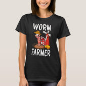 Compost Worm Farmer Expert Composter Composting Wo T-shirt (Voorkant)
