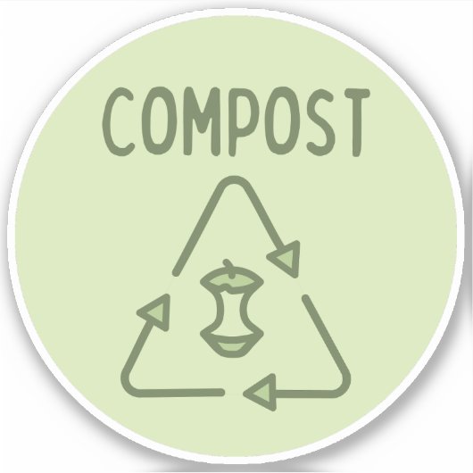 Composteerbaklabel Sticker (Voorkant)