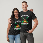 Composteren voor compost tuinder boer composteren t-shirt (Unisex)