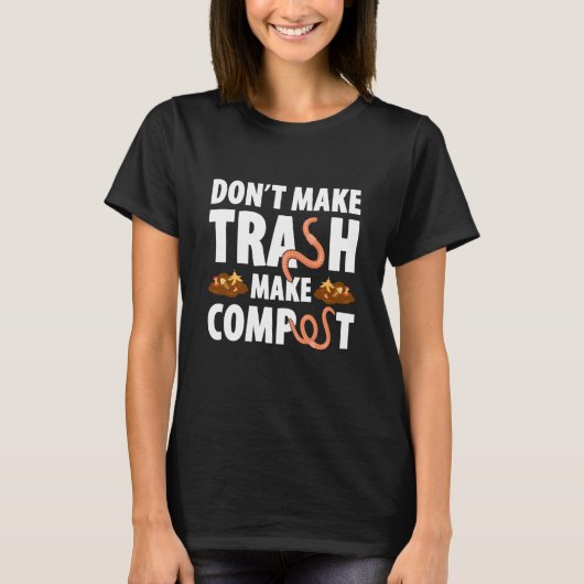 Composteren voor compost tuinder boer composteren  t-shirt (Voorkant)