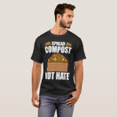 Composteren voor compost tuinder boer compostering t-shirt (Voorkant volledig)
