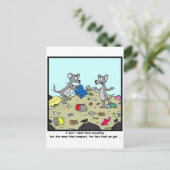 Compostering is slecht briefkaart (Staand voorkant)