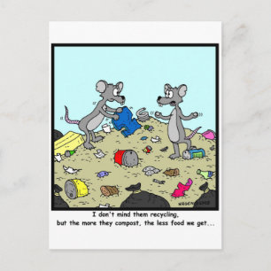 Compostering is slecht briefkaart
