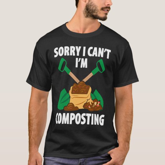 Compostering voor compostering van veehouders met t-shirt (Voorkant)