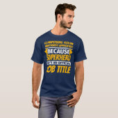 COMPOSTERMACHINIST APPRENTICE Funny Humor T-shirt (Voorkant volledig)