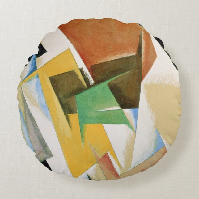 Compostion, 1921 rond kussen (Voorkant)