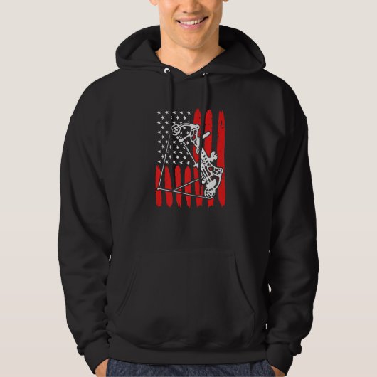 Compound Boogschutter Usa Boogschieten Hoodie (Voorkant)