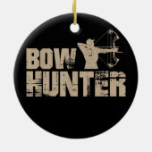 Compound Bow Hunting Deer Sport Hunt Hobby Keramisch Ornament (Achterkant)