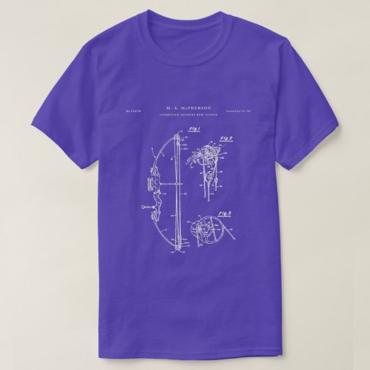 Compound Bow Patent Archery T-shirt (Design voorkant)