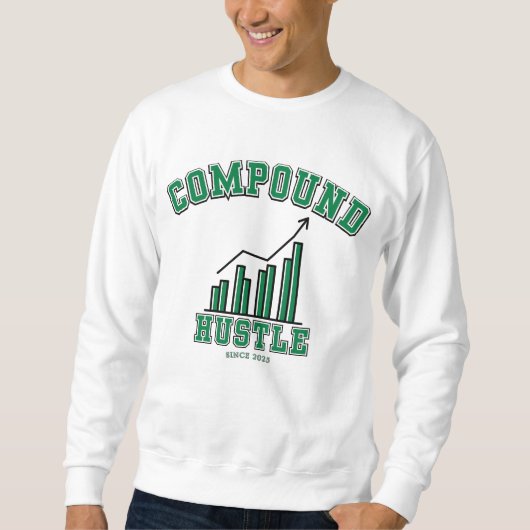 Compound Hustle Discipline Consistentie Over Clout Trui (Voorkant)