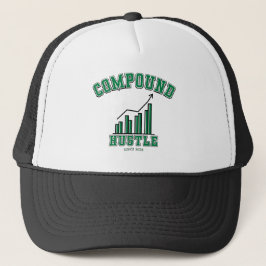 Compound Hustle Investor's Grind Financiële Savvy Trucker Pet