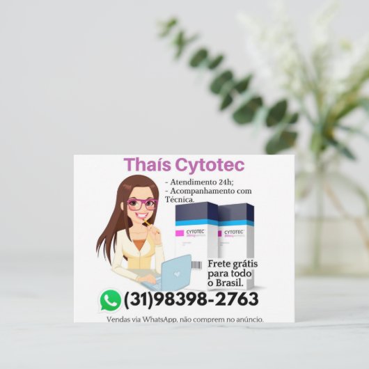 Comprar Cytotec Misoprostol  Briefkaart (Staand voorkant)