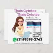 Comprar Cytotec Misoprostol Briefkaart (Voorkant / Achterkant)