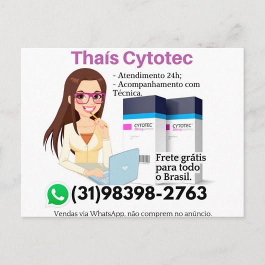 Comprar Cytotec Misoprostol  Briefkaart (Voorkant)