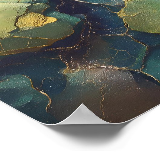 Compressed Mineral Wallpaper with Luminous Metalli Poster (Hoek)