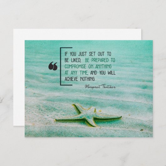 Compromis over alles aankondigingskaart (Voorkant / Achterkant)