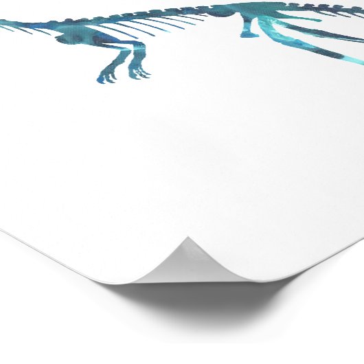 compsognathus skeleton poster (Hoek)