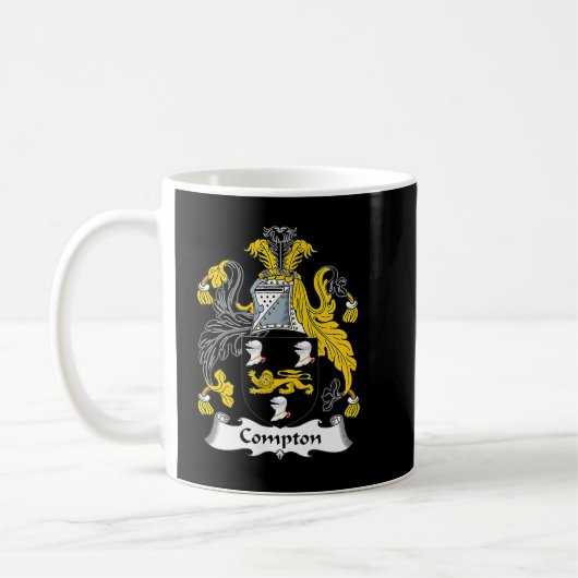 Compton Coat of Arms Family Crest Koffiemok (Links)