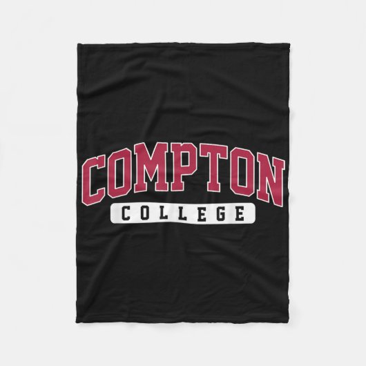 Compton College Arch Retro  ontwerp voor mannen Fleece Deken (Voorkant)