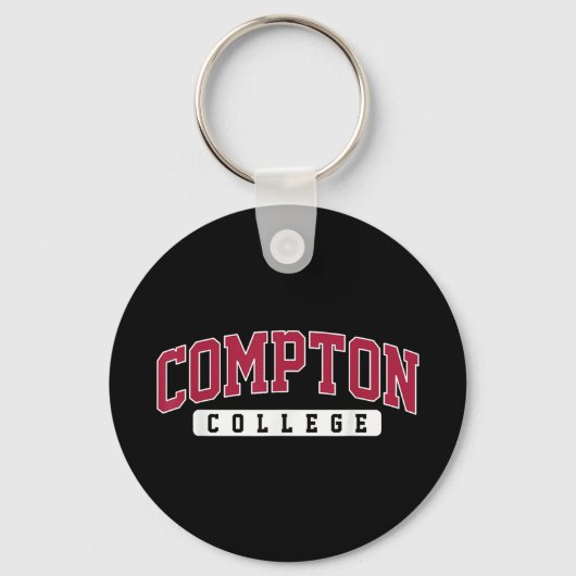 Compton College Arch Retro ontwerp voor mannen Sleutelhanger (Voorkant)