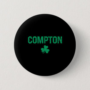 Compton Ierse Klaver St. Patrick's Day Ronde Button 5,7 Cm