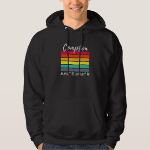 Compton Latitude- en Longitude Ca Los Angeles-vent Hoodie
