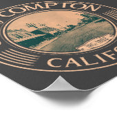 COMPTON LOS ANGELES CALIFORNIA - STAD VAN COMPTON POSTER (Hoek)