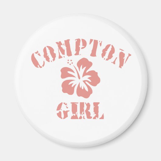 Compton roze meisje magneet (Voorkant)