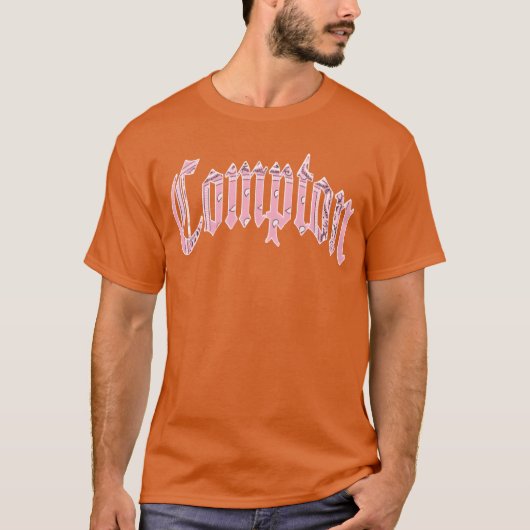 Compton Roze meisje T-shirt (Voorkant)