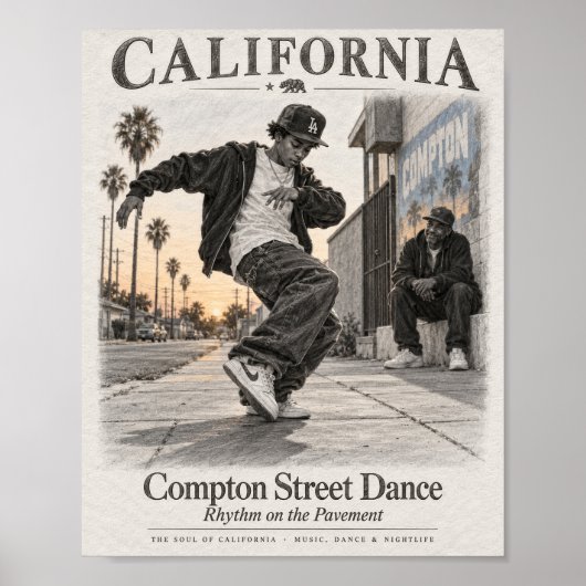 Compton Street Dance Poster (Voorkant)