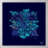 "Compuerchip/schedelPoster" Poster (Voorkant)